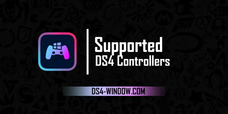 Supported DS4 Controllers and Other Gamepads